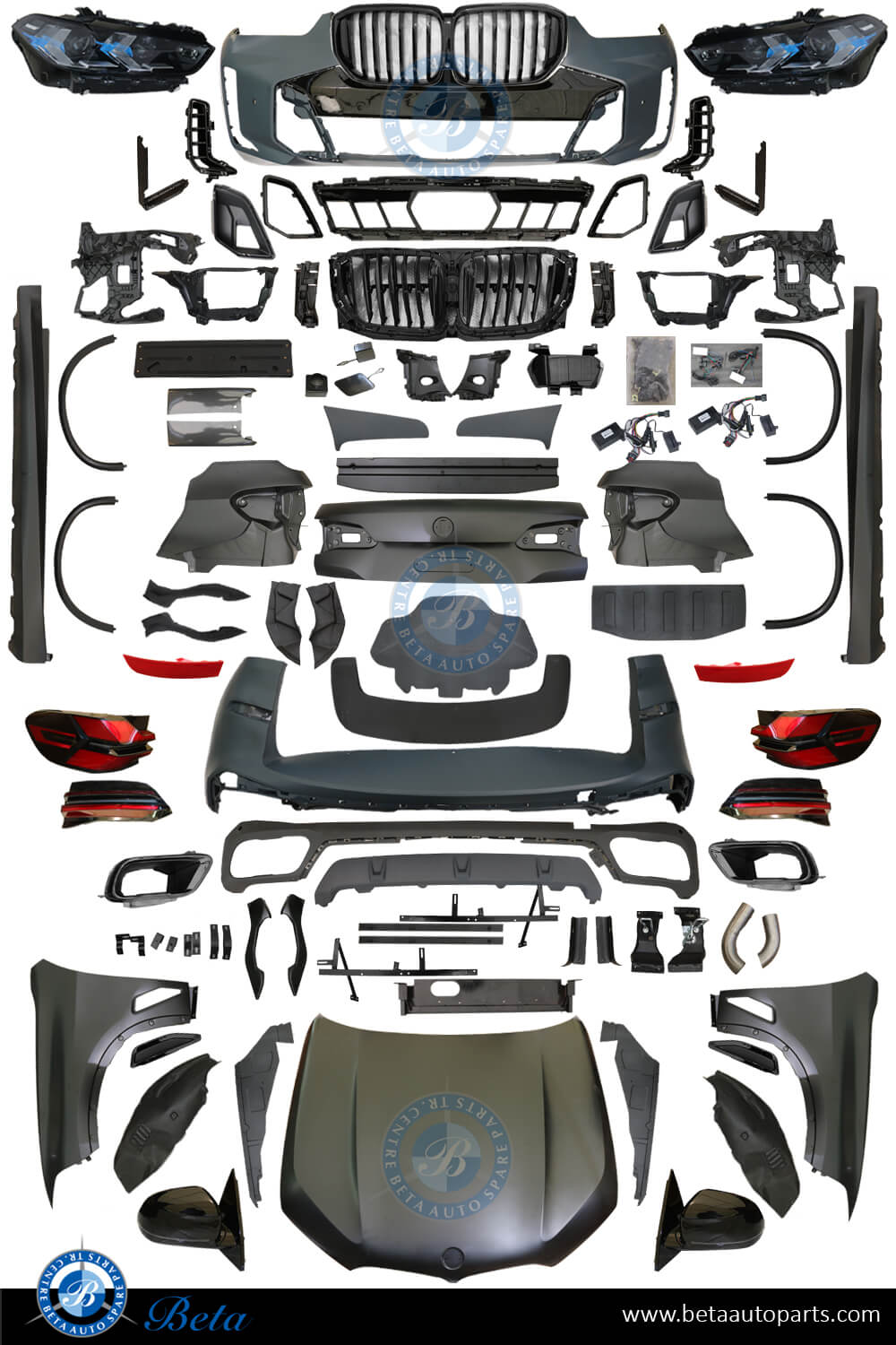 BMW X5 E70 (2007-2010), Body Kit Conversion Upgrade to G05 LCI M-Tek Look, China BMW X5 E70 (2007-2010), Body Kit Conversion Upgrade to G05 LCI M-Tek Look, China